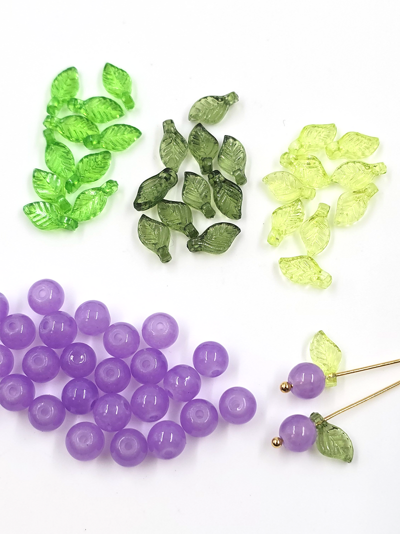 DIY Purple Berry Charms Bead Making Set