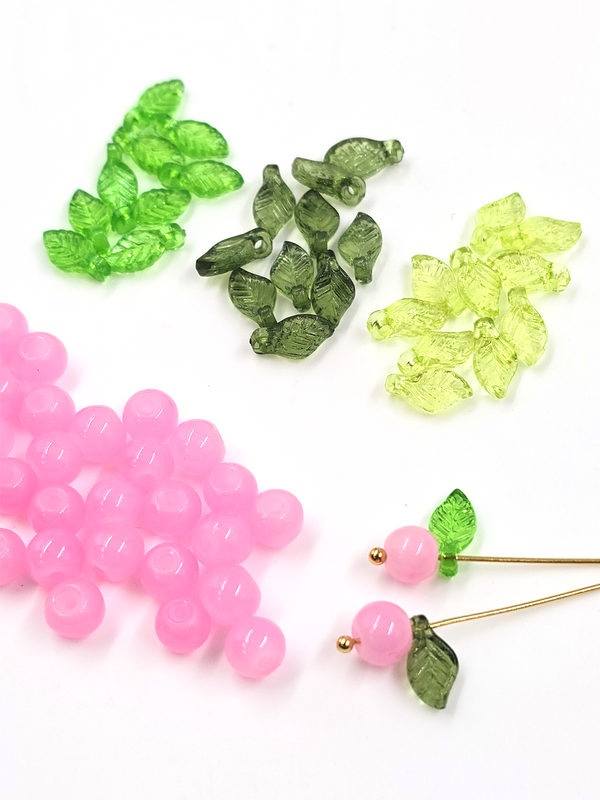 DIY Pink Berry Charms Bead Making Set