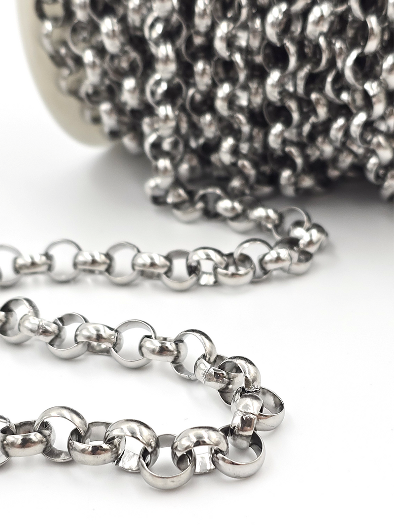 1 metre x Chunky Stainless Steel Rolo Chain