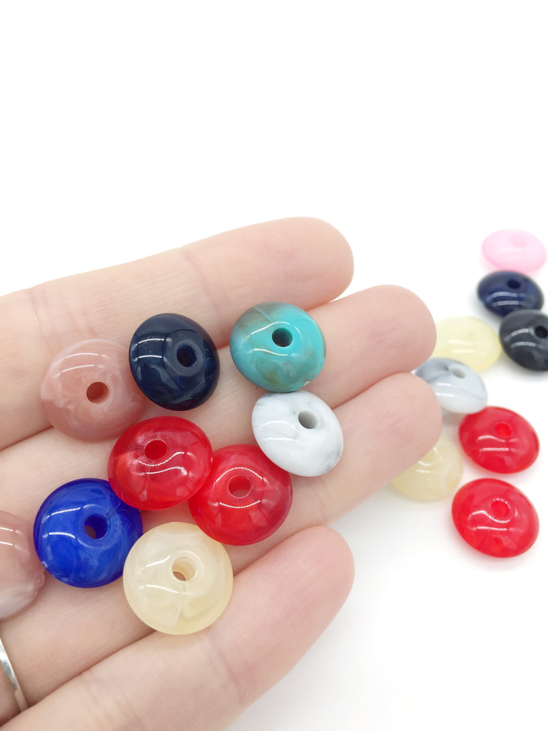 40 x Gem Imitation Rondelle Beads, 13.5mm (4099)