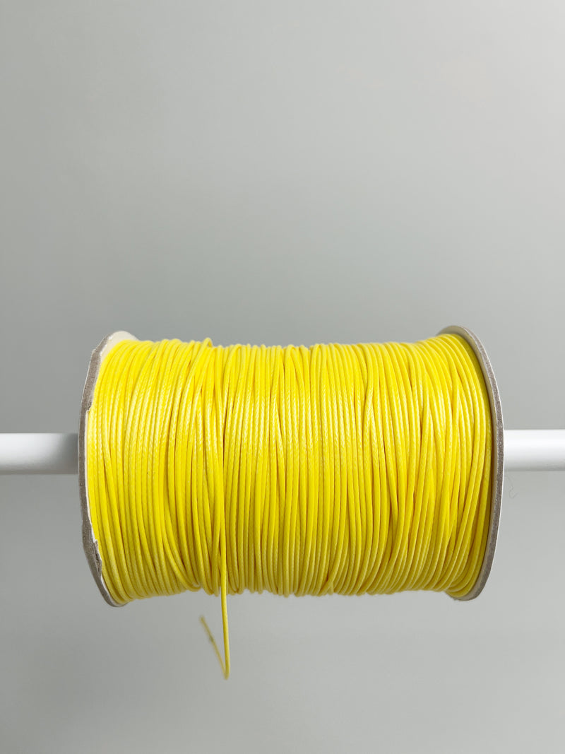 Yellow Waxed Polyester Cord, 1mm Silk Cord (R4)