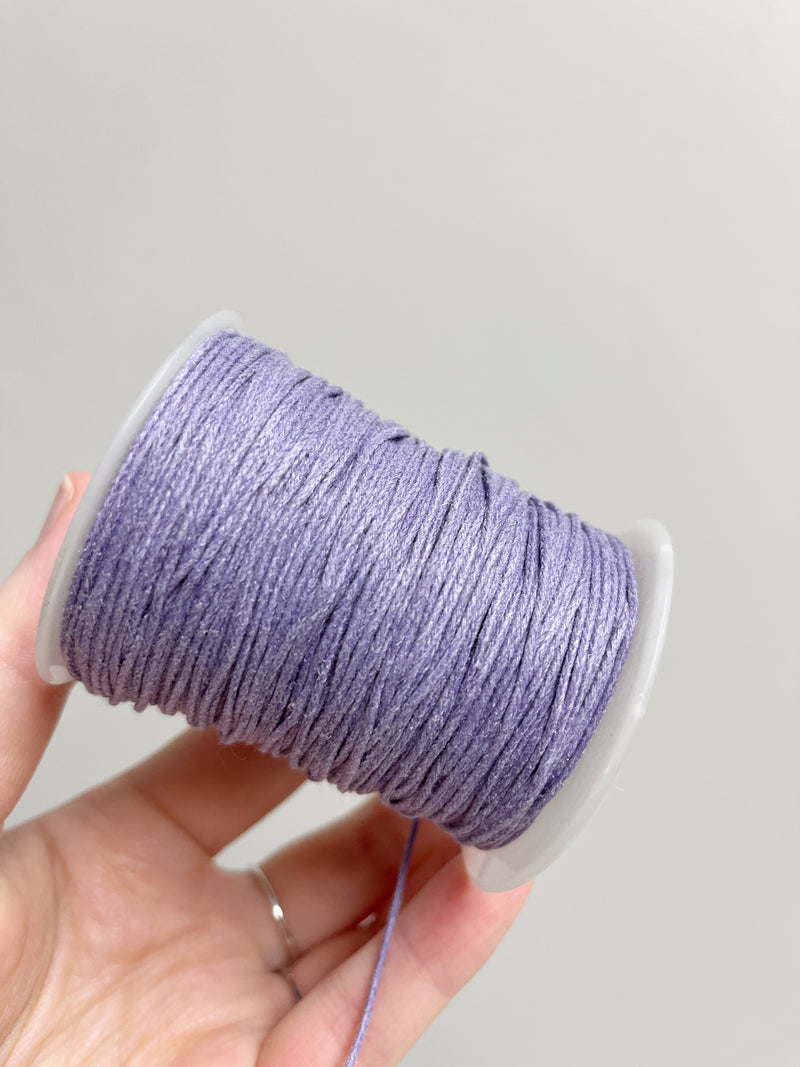 Heather Waxed Cotton Cord, 1mm Cotton Cord (R6)