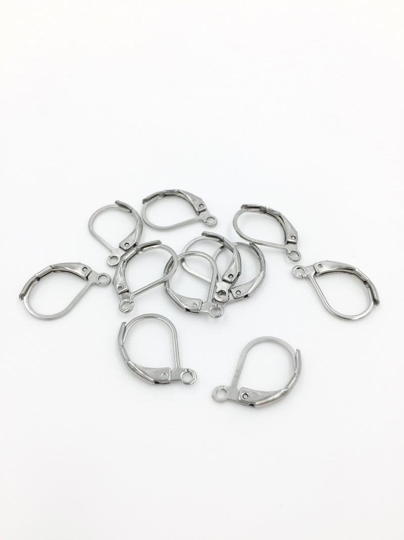 10 pairs x Stainless Steel Leverback Earring Findings (4051)