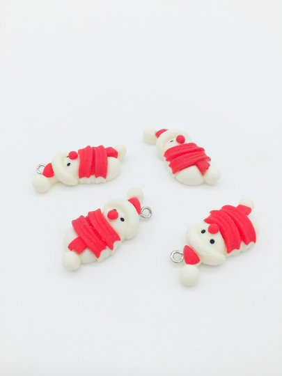 1 x Resin Snowman Charm, 35x20mm (3362)