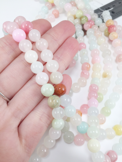 1 strand x 8mm Round Jelly Jade Beads (3067-8)