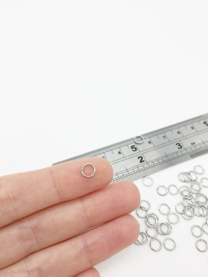 250 x Stainless Steel Jump Rings, 20 Gauge, 6x0.8mm (3786)