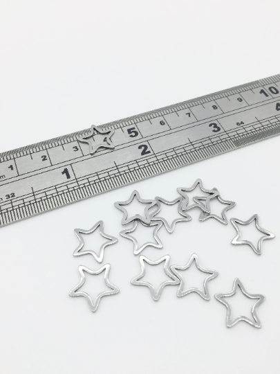 12 x Stainless Steel Star Connectors, 12mm (3906)