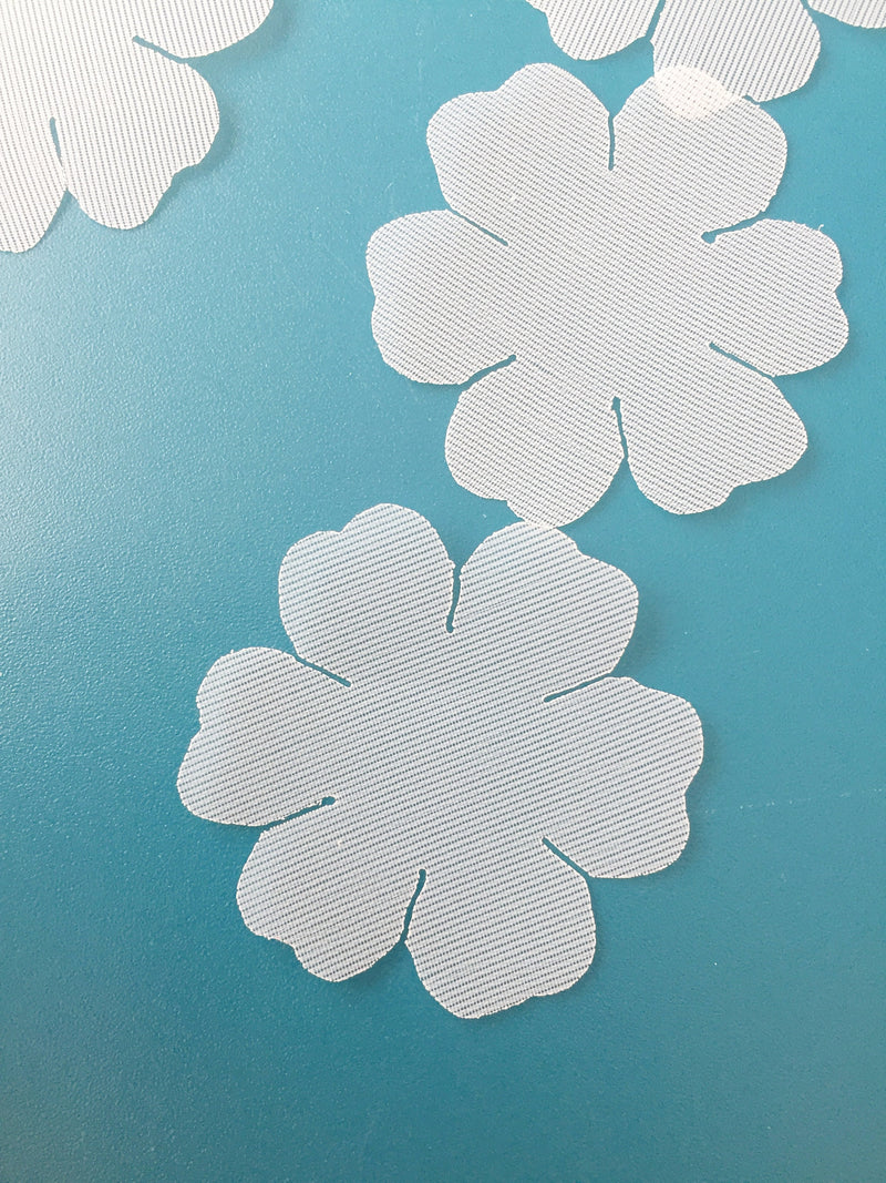 Transparent Fabric Flower Appliques