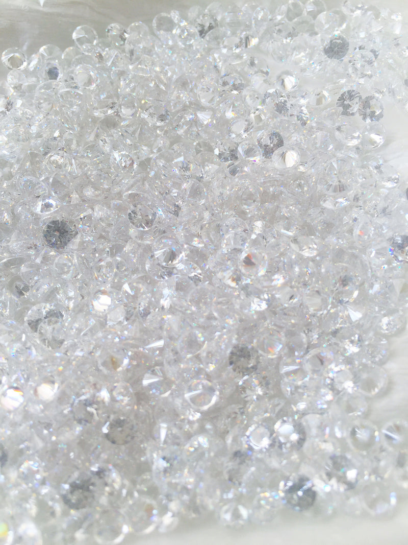 10 x 4mm Cubic Zirconia Diamond Cut Cubic Zirconia Stones Loose Cubic Zirconia for Jewellery Making