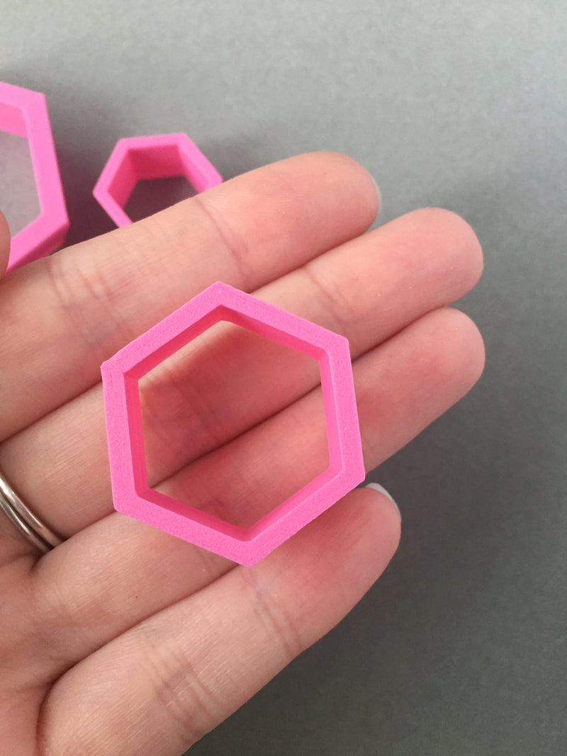 3cm Hexagon Polymer Clay Cutter