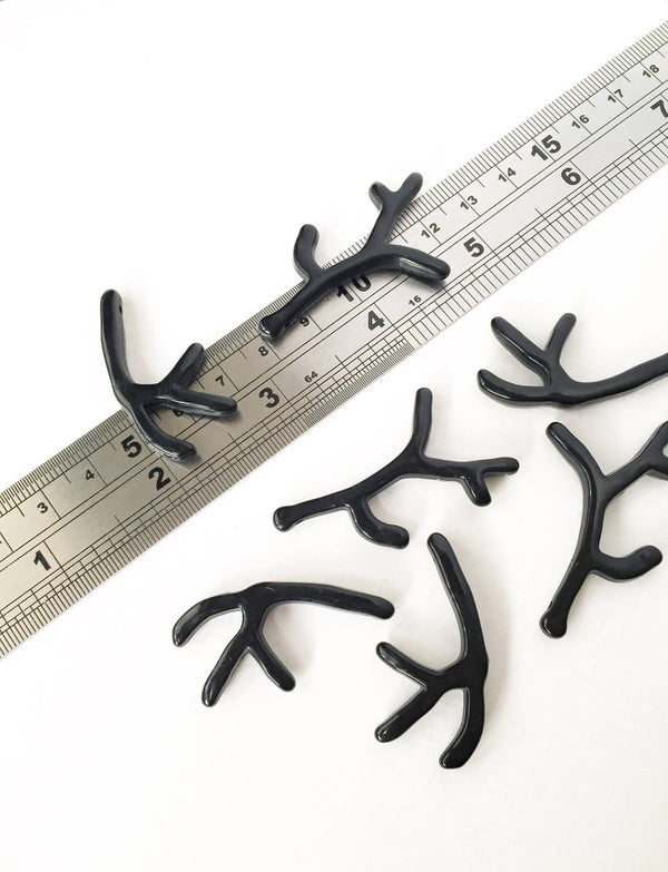 10 x Black Acrylic Coral Branches