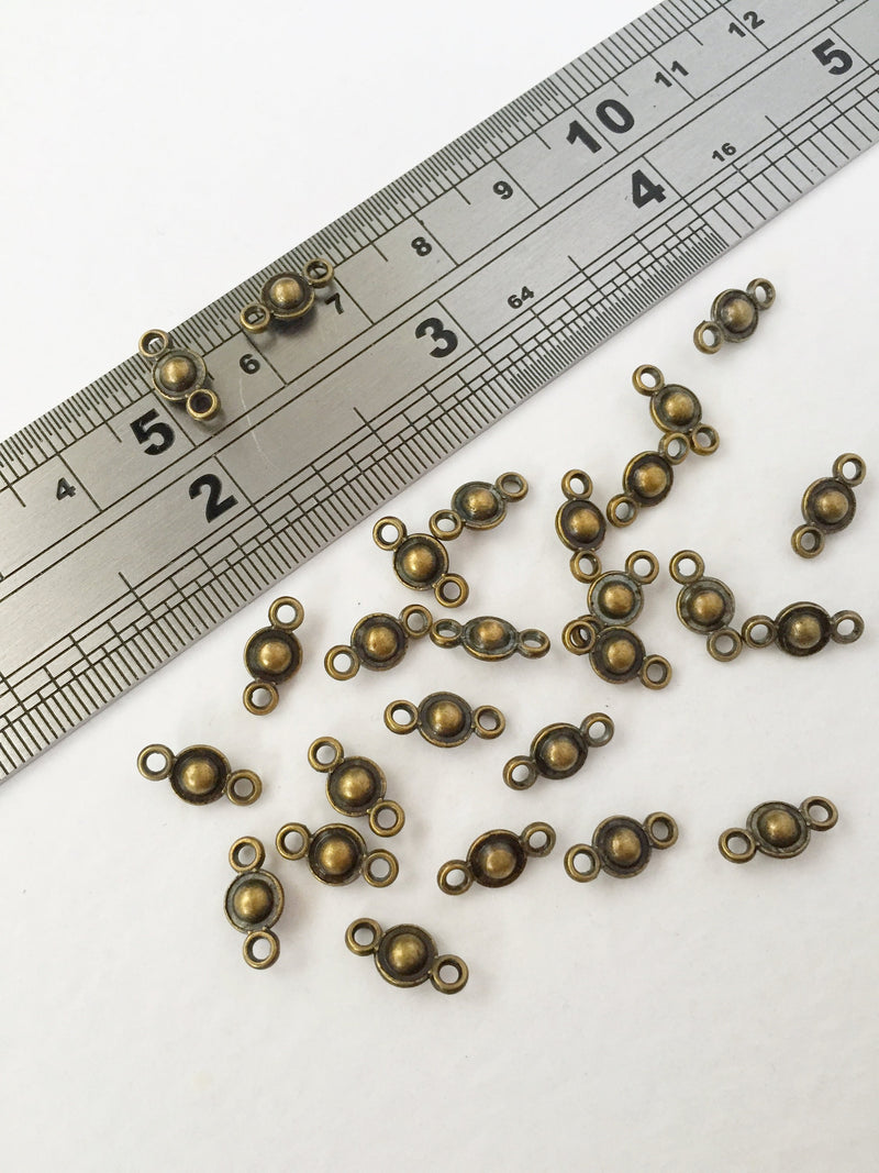 40 x Antique Bronze Jewellery Connectors, 10x5mm (0929)