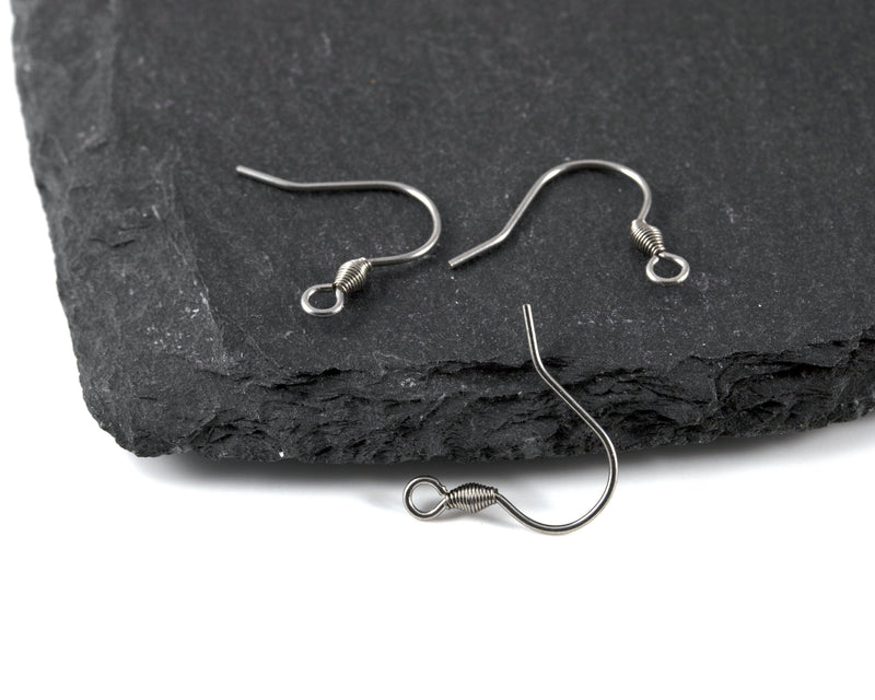 20 pairs x Stainless Steel Earring Hooks, 19mm (С0568)