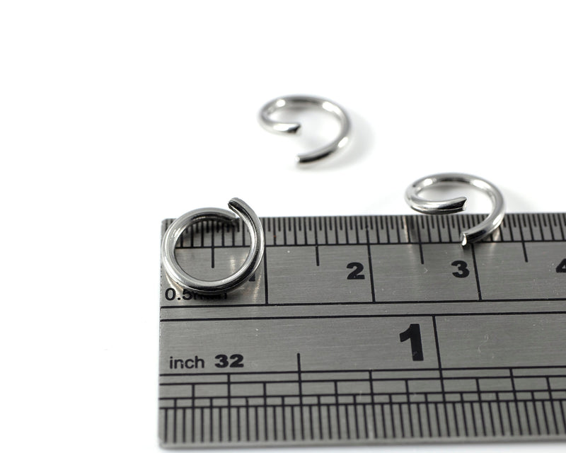 100 x Stainless Steel Jump Rings, 10x1.4mm (C0559)