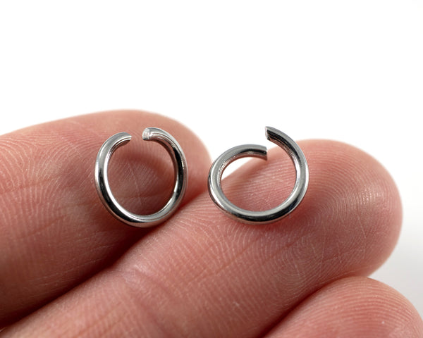 100 x Stainless Steel Jump Rings, 10x1.4mm (C0559)