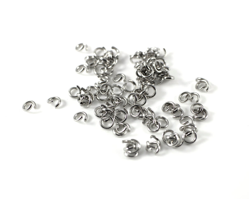 300 x Stainless Steel Jump Rings, 3.5x0.7mm (C0575)