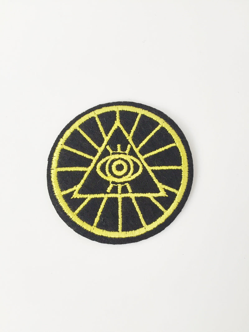 All Seeing Eye Iron-on Patch, Evil Eye Protective Applique