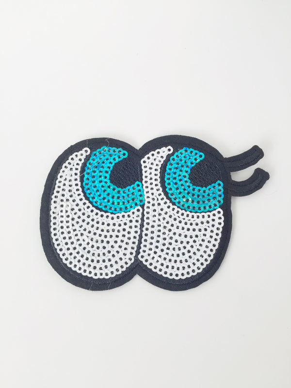 Googly Eyes Iron-on Patch, Cartoon Eyes Badge