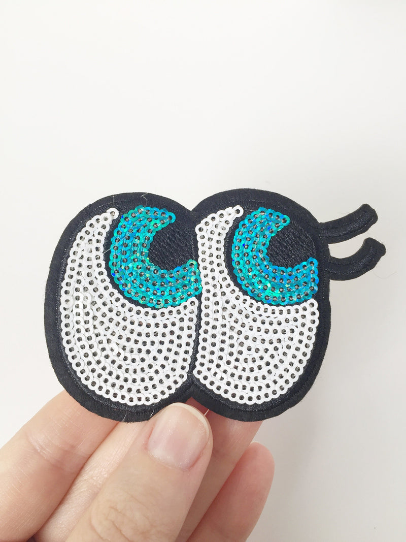 Googly Eyes Iron-on Patch, Cartoon Eyes Badge