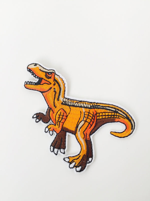 T-Rex Iron-on Patch, Tyrannosaurus Embroidery, Dinosaur Applique