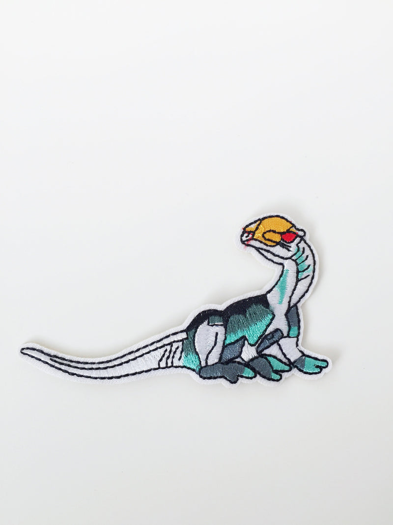 Pachycephalosaurus Iron-on Patch, Dinosaur Embroidery Applique