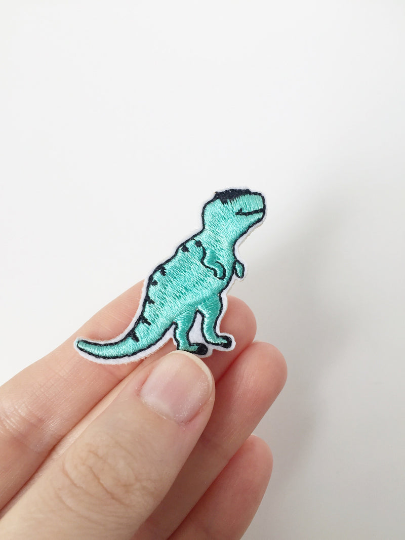 Tyrannosaurus Iron-on Patch, Cute Dinosaur Embroidery Applique