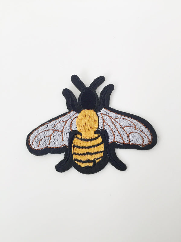 Queen Bee Iron-on Patch, Bee Embroidery Applique