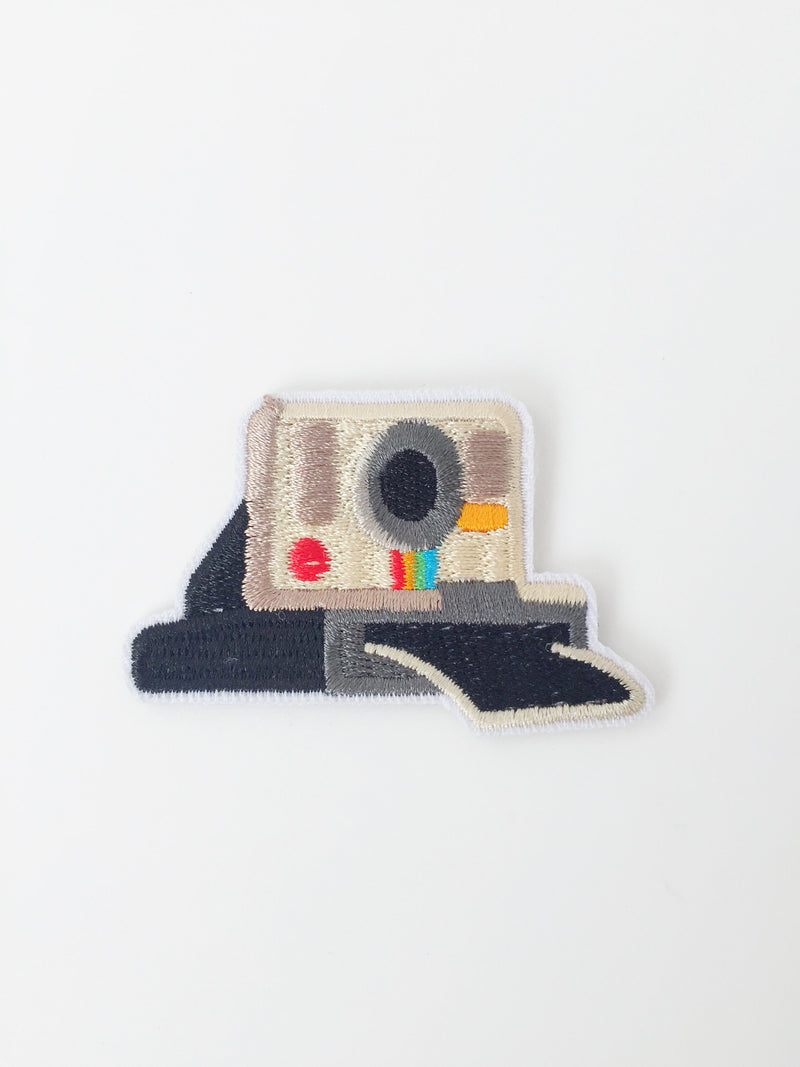 Polaroid Iron-on Patch, Photo Camera Embroidery Applique