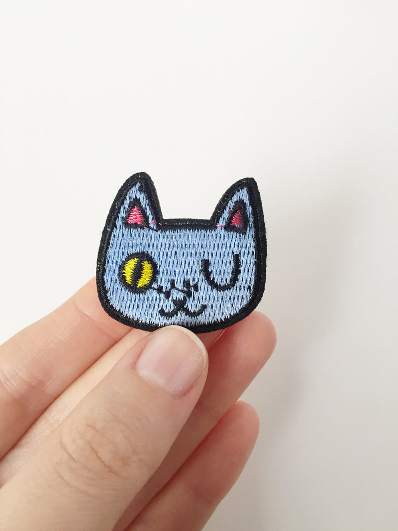 Cartoon Cat Iron-on Patch, Animal Applique