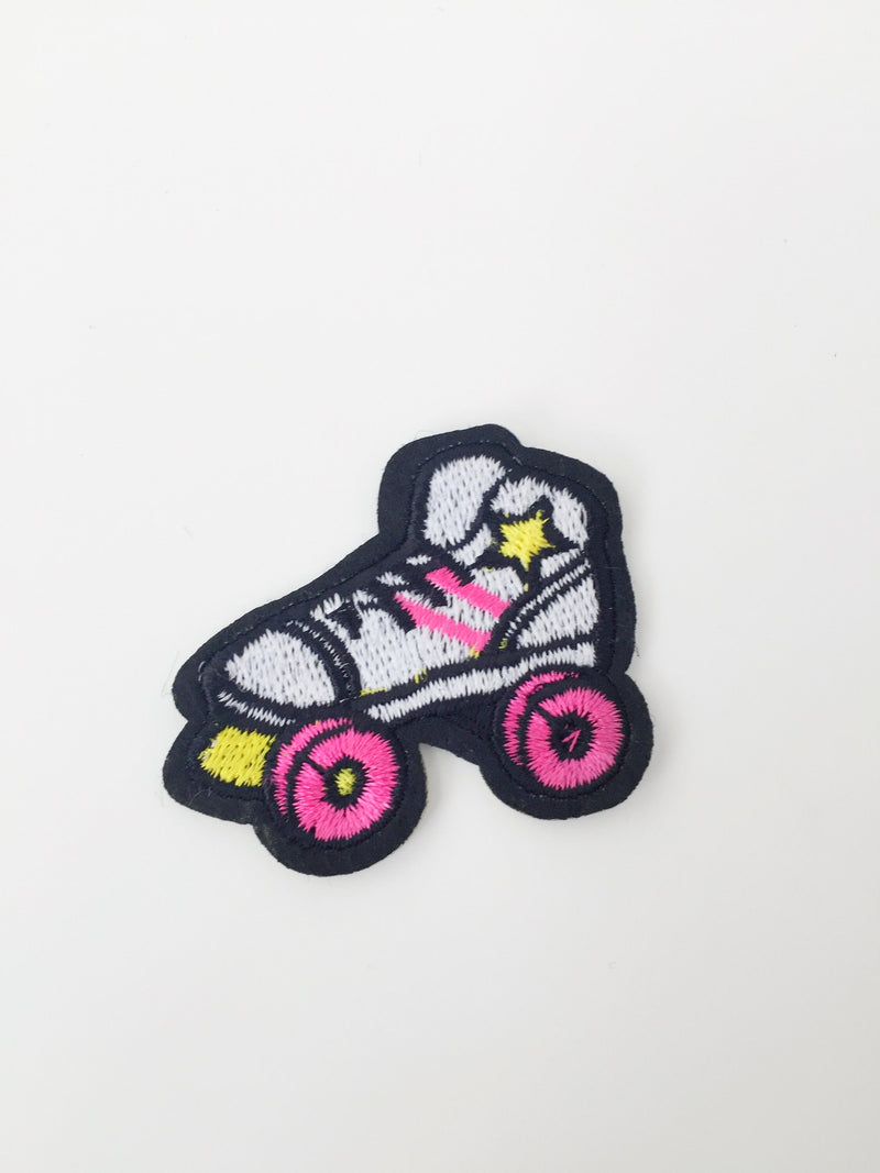 Retro Roller Skate Iron-on Patch, DIY Embroidery Badge