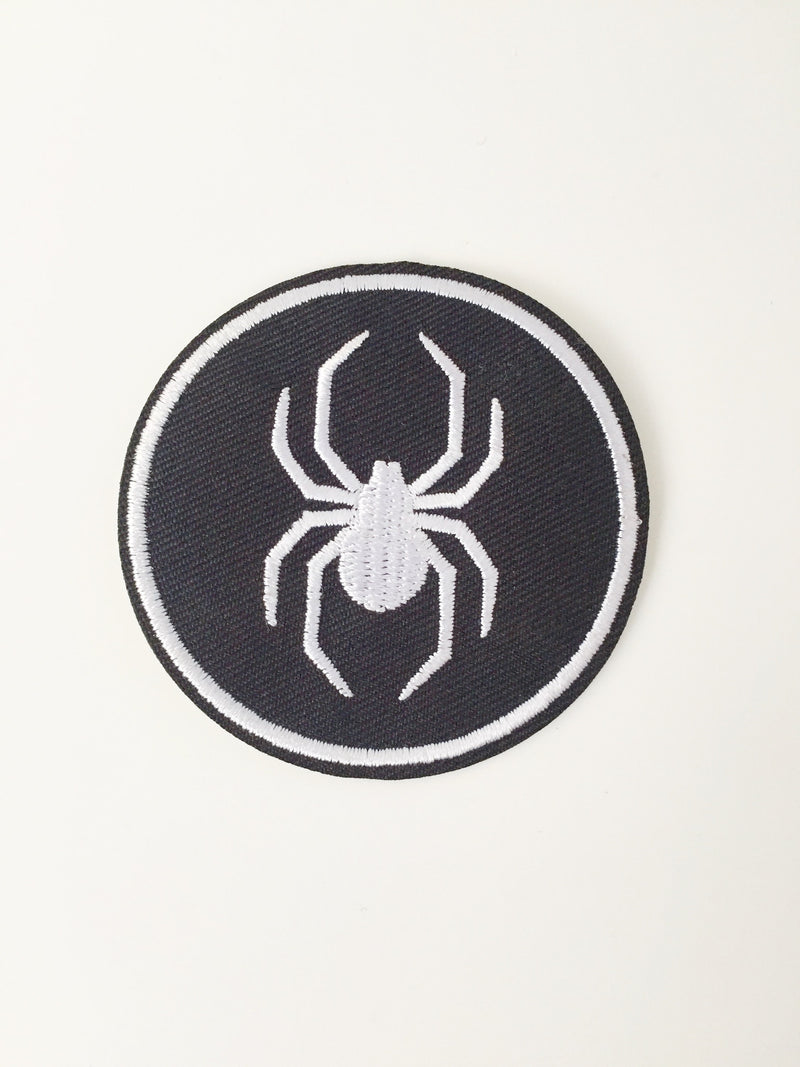 Spider Iron-on Patch, Spider Badge, Rock Punk Applique