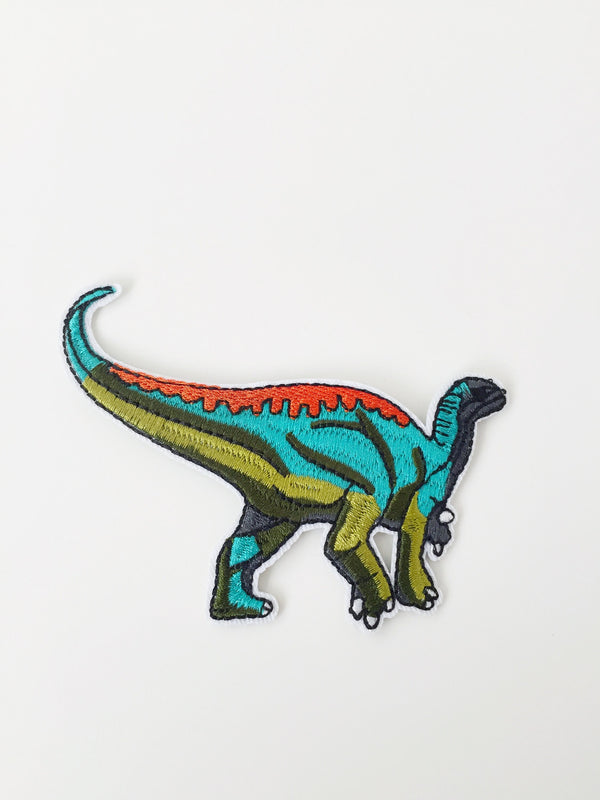 Fukuisaurus Iron-on Patch, Dinosaur Embroidery Applique