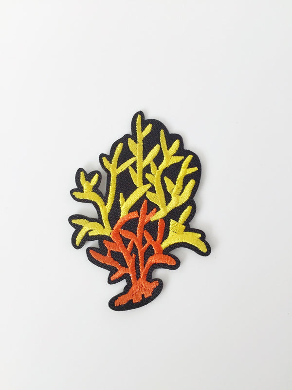 Sea Coral Iron-on Patch, Ocean Lover Embroidered Applique