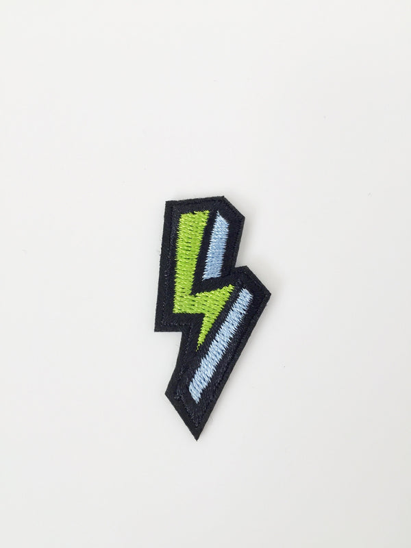 3D Lightning Bolt Iron-on Patch, Pop Culture Comic Book Motif