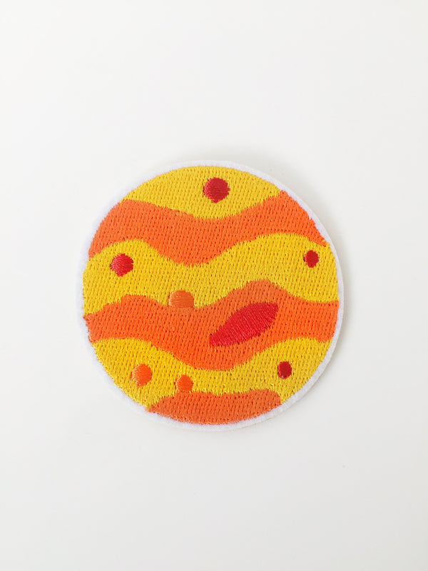 Jupiter Iron-on Patch, Embroidered Planet Badge (P039)