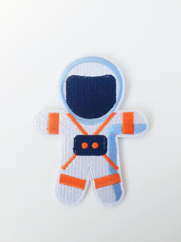 Astronaut Iron-on Patch, Embroidered Spaceman Badge (P036)