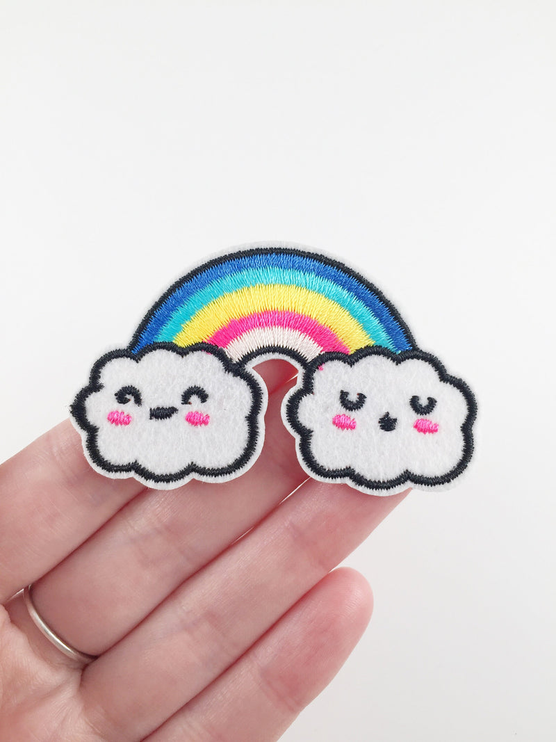 Rainbow Iron-on Patch, Rainbow Embroidery Applique