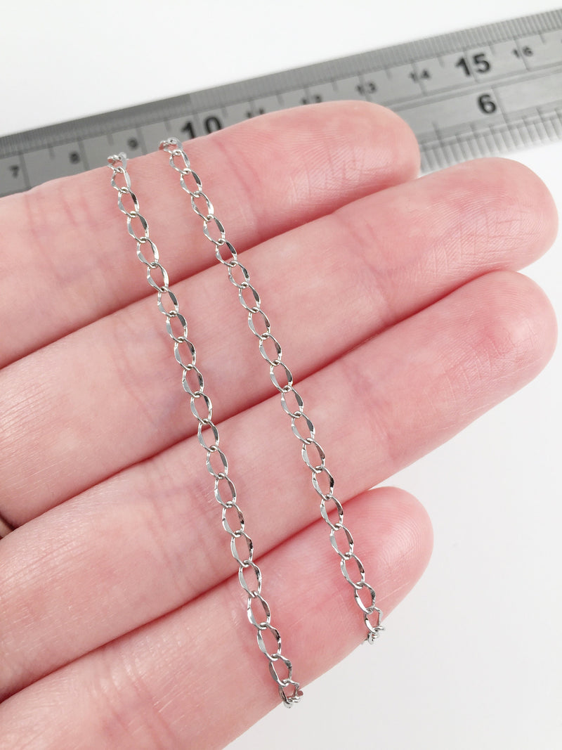 1 x Stainless Steel Twisted Chain Blank, 17.7 Inches Chain (2004)