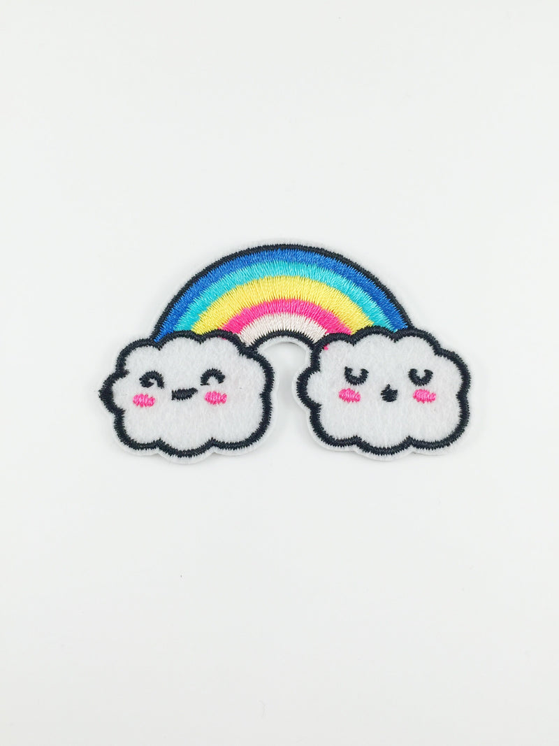 Rainbow Iron-on Patch, Rainbow Embroidery Applique