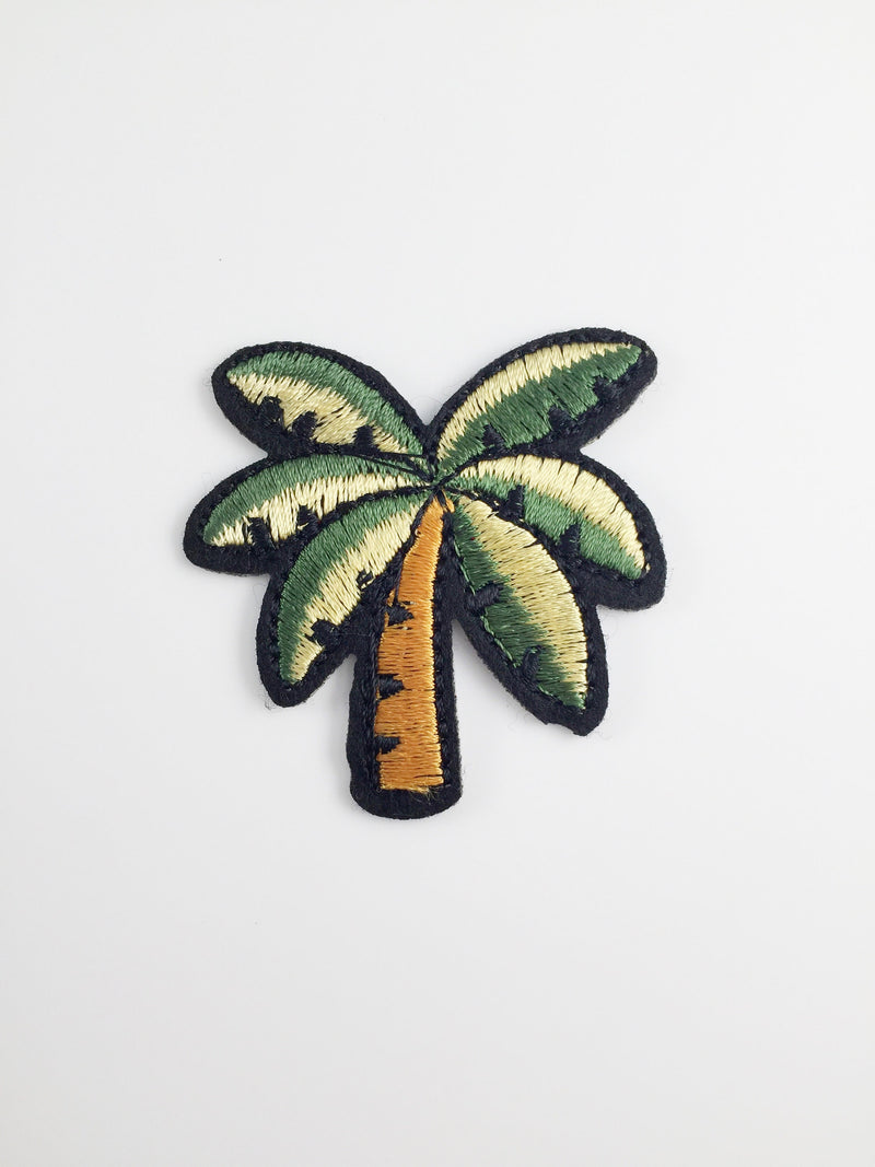 Palm Tree Iron-on Patch, Coconut Palm Badge