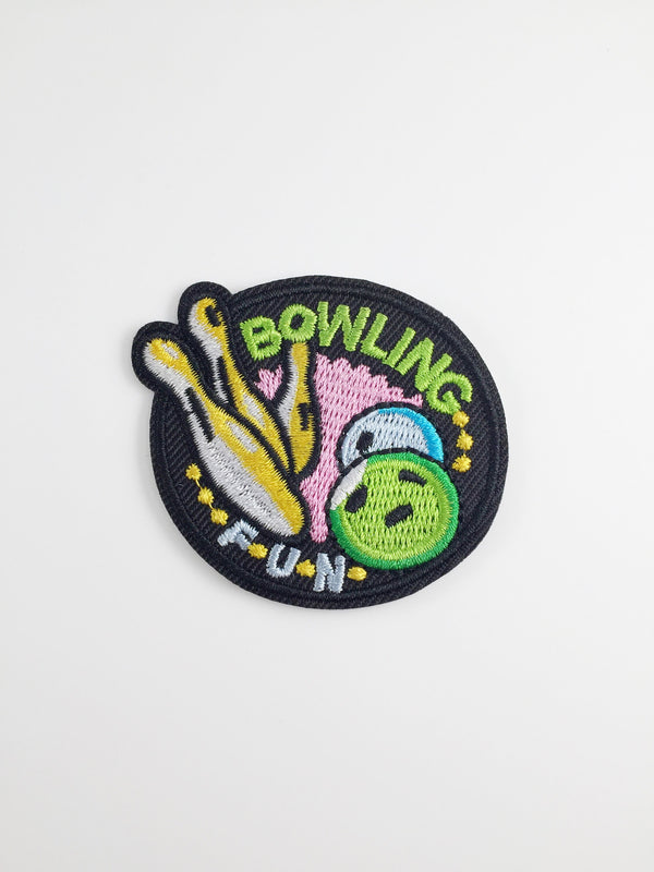 Bowling Stick-on Patch, Bowling Applique