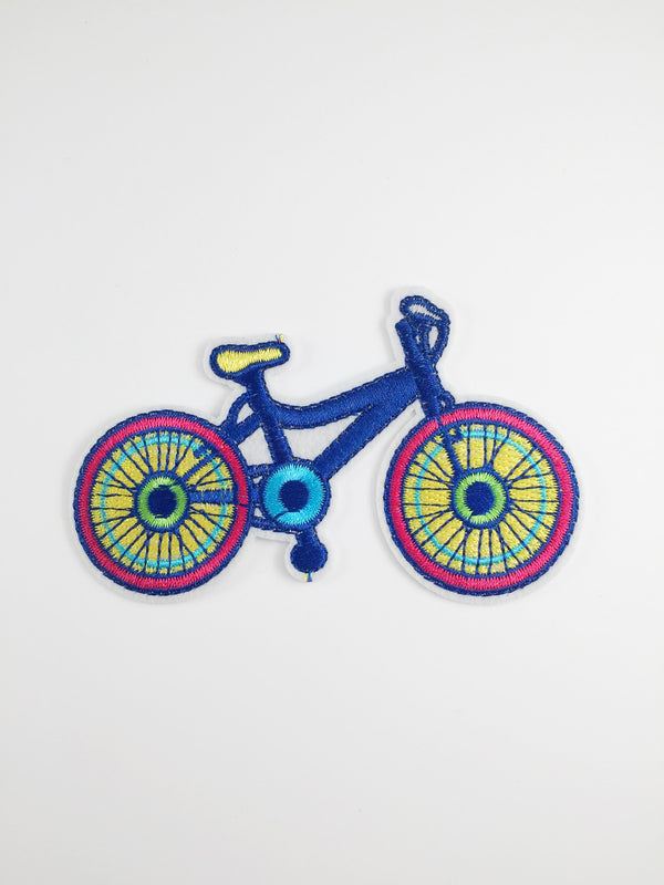 Bike Iron-on Patch, Embroidered Bicycle Badge