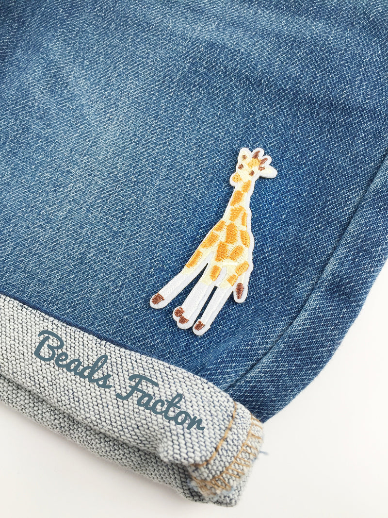 Giraffe Iron-on Patch, African Animal Badge