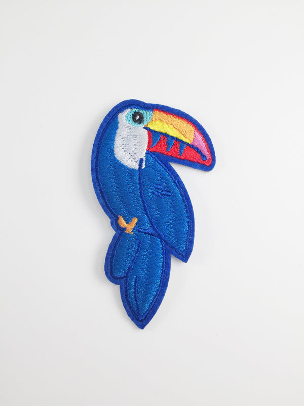 Toucan Iron-on Patch, Exotic Bird Embroidery Badge (P090)