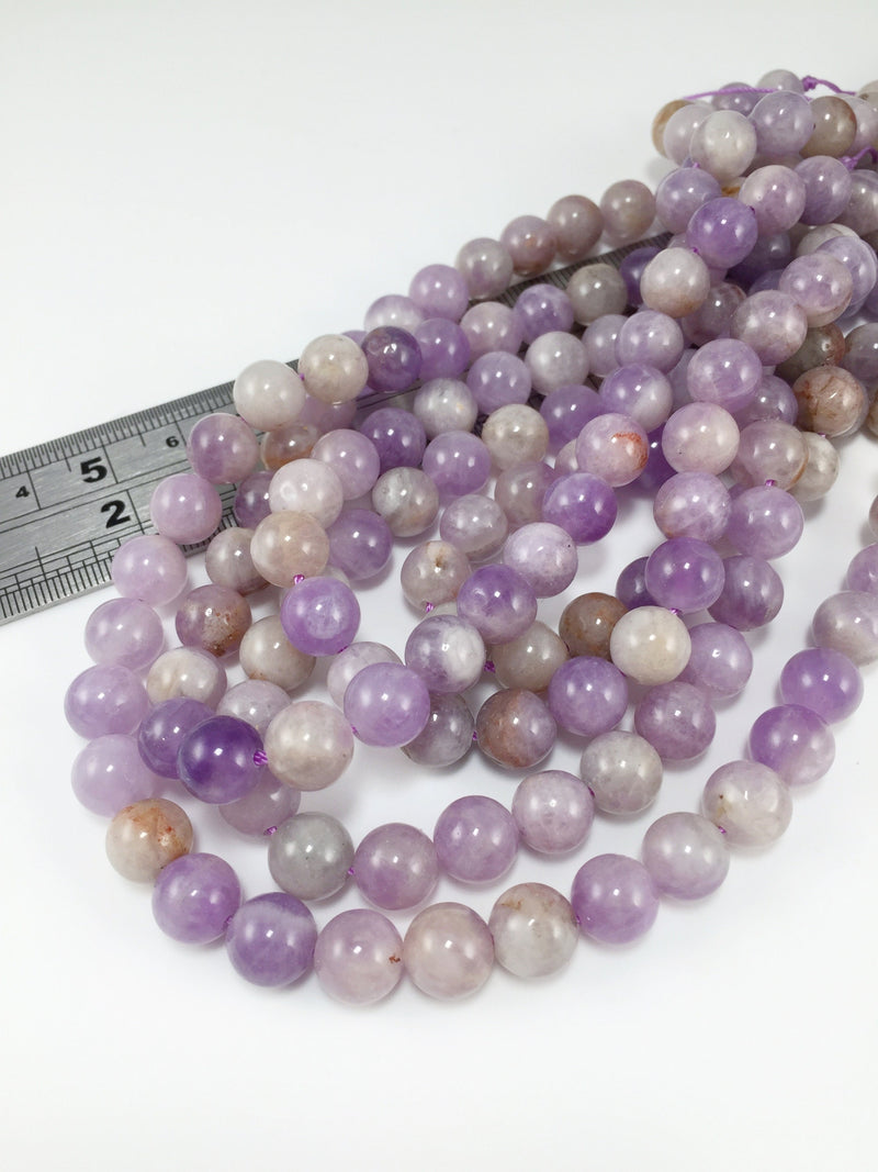 1 strand x Round Lavender Jade Beads, 8mm (3066-8)