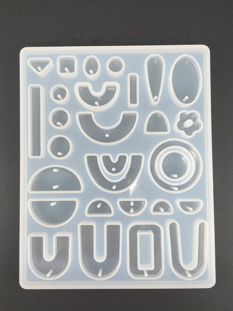 Silicone Mould for Multishape Resin Pendant Making, for UV and Epoxy Resin