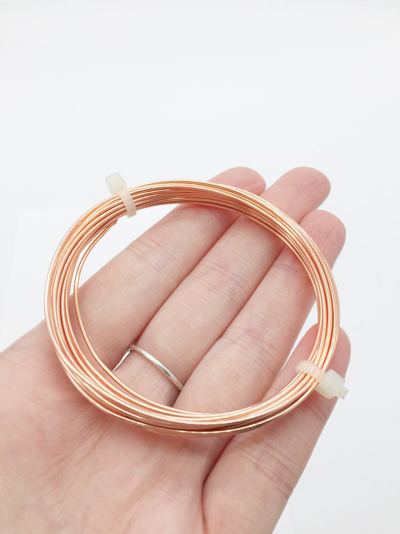 1mm Non Tarnish Copper Wire Round Non Tarnish Copper Wire Tarnish Resistant Jewellery Wire Copper Wire (3031)