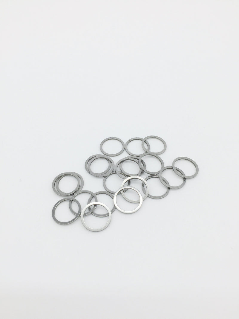 10 x Stainless Steel Round Linking Rings, 12mm (0208)