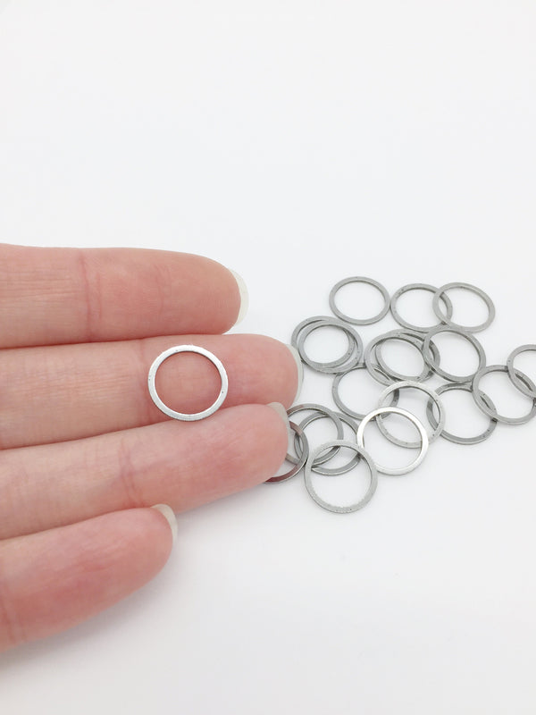 10 x Stainless Steel Round Linking Rings, 12mm (0208)