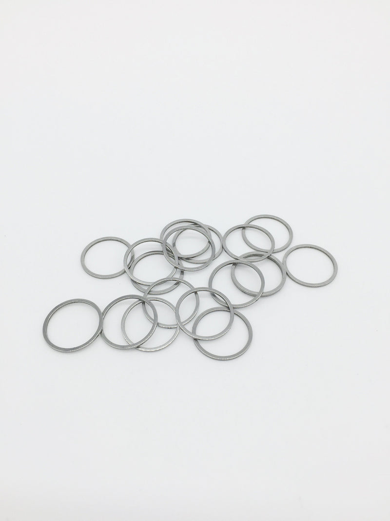 10 x 16mm Stainless Steel Round Links, Circle Linking Rings (2728)